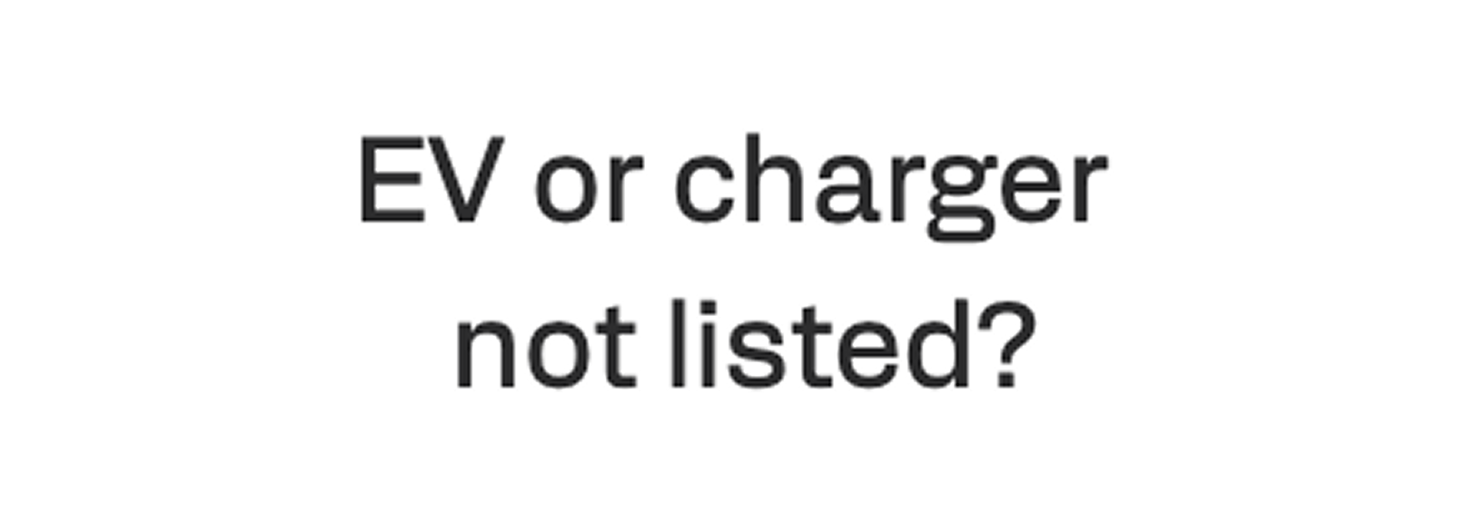 Charger not listed-1